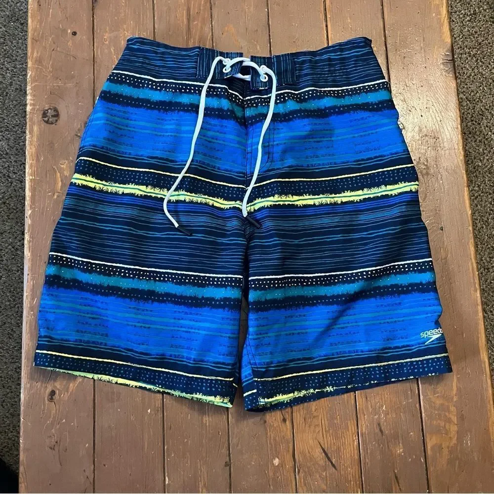 Speedo Striped Swim Trunks